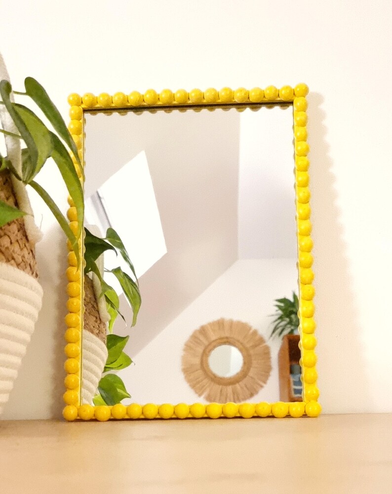Miroir A4 décoré de paillettes